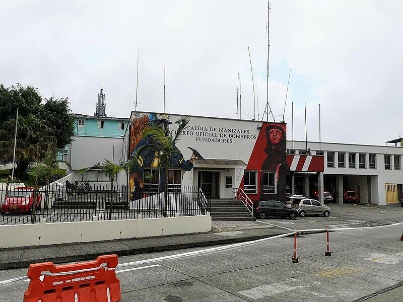 Foto de referencia de la sede del Cuerpo Oficial de Bomberos de Manizales