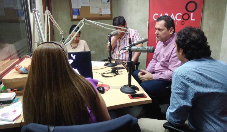 Debate de valorización en Caracol Radio. El Presidente del Concejo de Cúcuta, Ricardo Marthey, participó del ejercicio periodístico. 