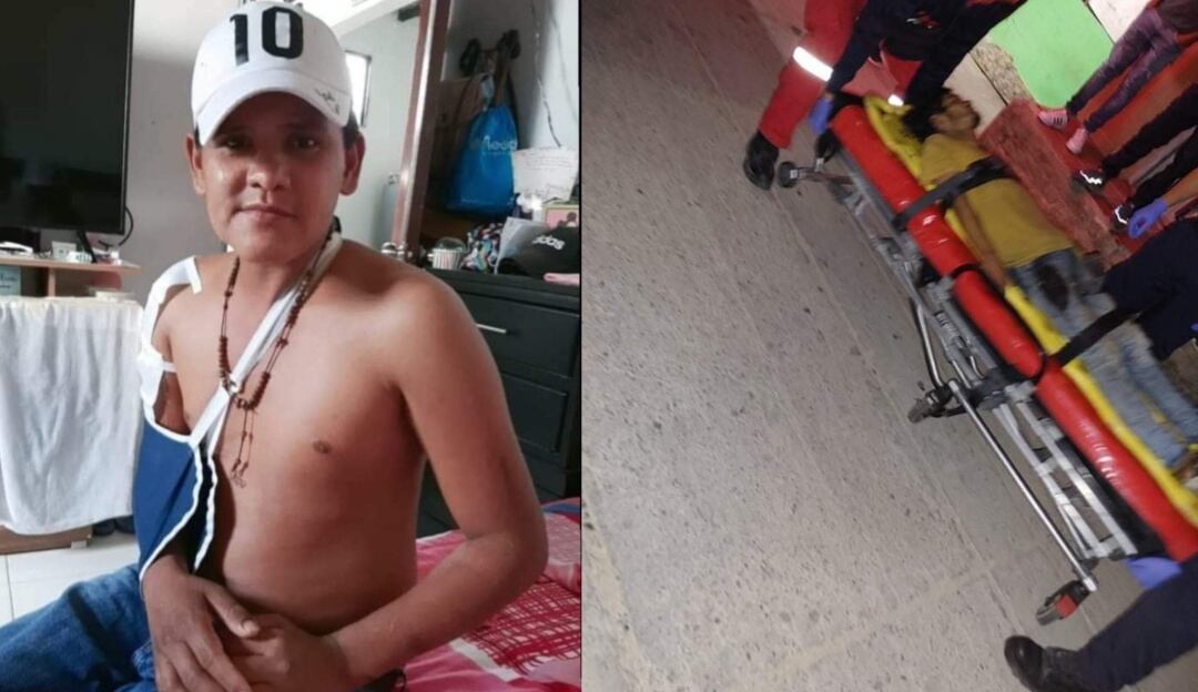 Luis Alberto Paba y otro habitante herido