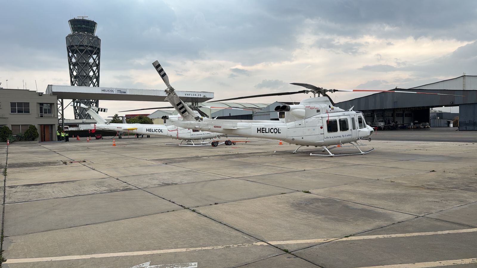 Los helicópteros de Helicol ya están disponibles en Bogotá