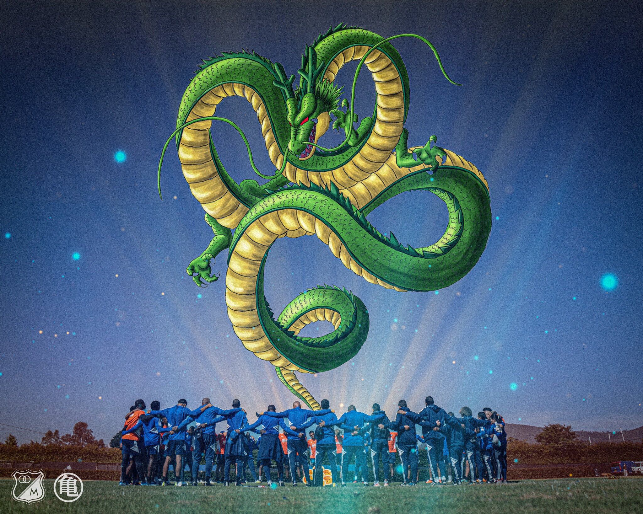 Homenaje de Millonarios a Akira Toriyama / Twitter: @MillosFCOficial.