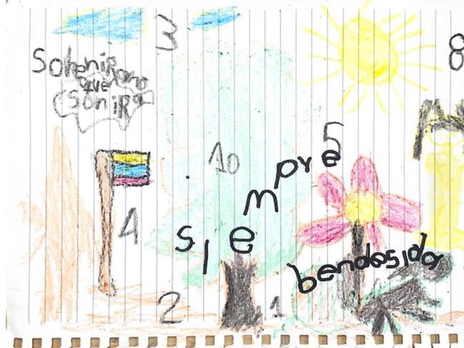 Dibujos de los niños perdidos en Guaviare