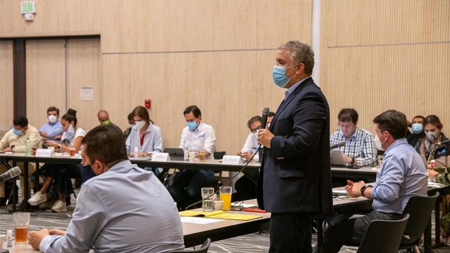 El mandatario aseguró que los bloqueos "son actos agresivos, porque afectan el ejercicio pleno de los derechos de los ciudadanos”.. Foto: Colprensa