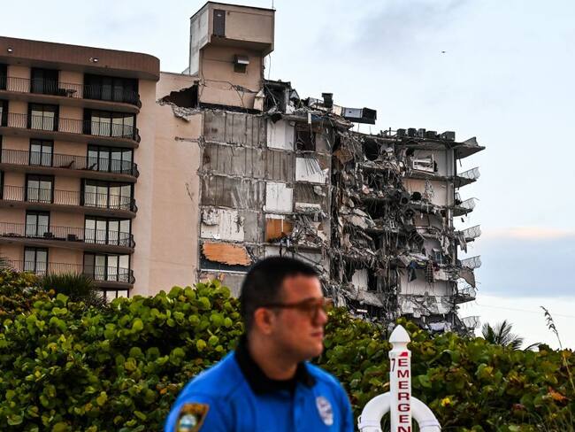 El edificio colapsado en Miami Beach 