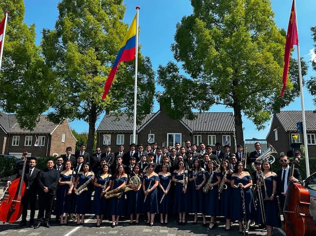 La Banda Sinfónica de Tibasosa, Boyacá, participó en el World Music Contest 2026, en Kerkrade, Países Bajos / Foto: Banda Sinfónica Especial de Tibasosa.