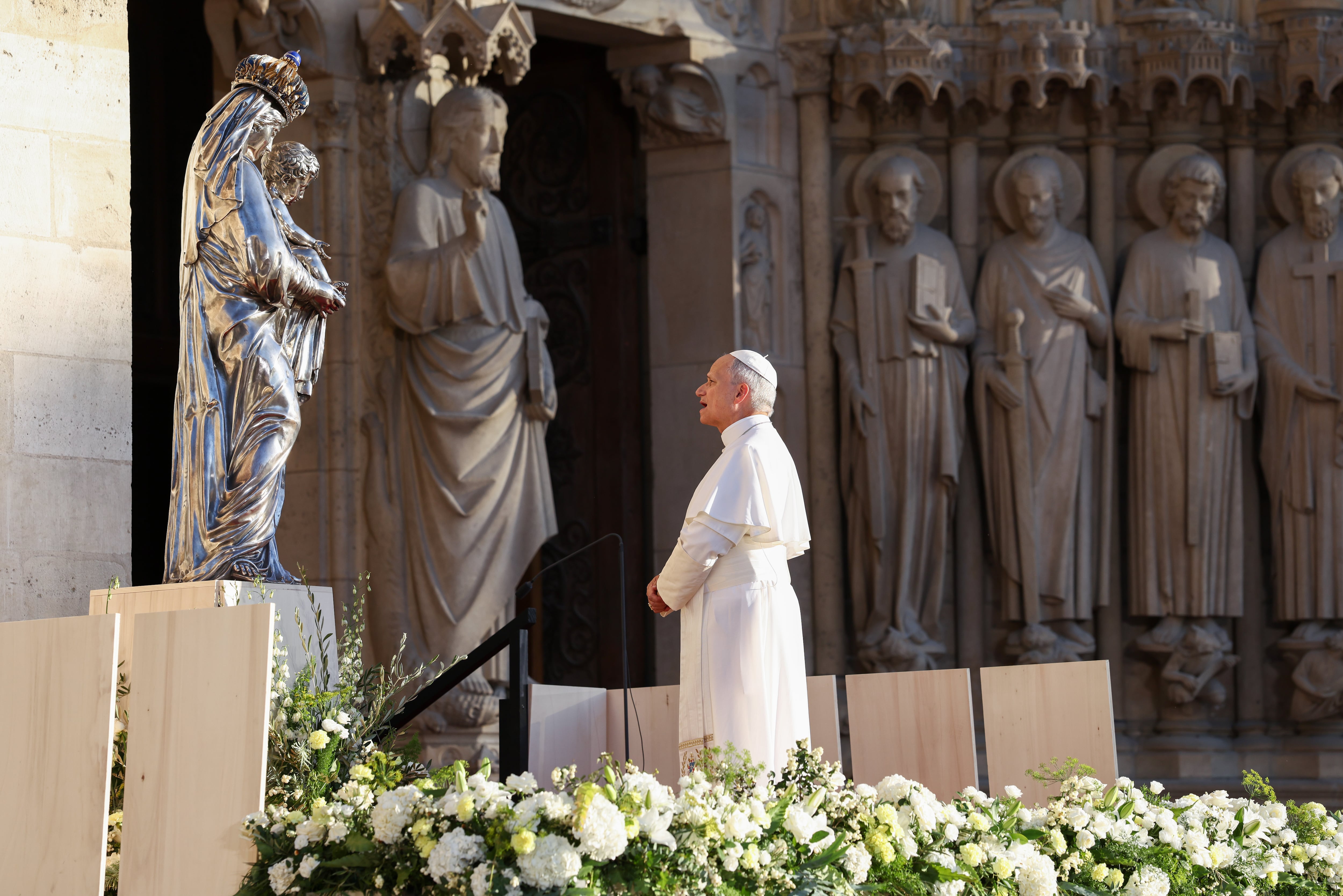 Papa León XIV en Francia. 25 de septiembre de 2026. Foto: Getty Images.