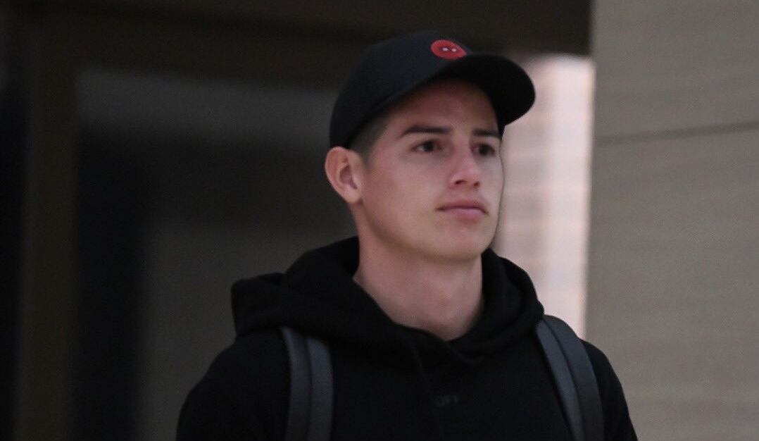 James Rodríguez en su llegada a la concentración de la Selección Colombia / FCF.