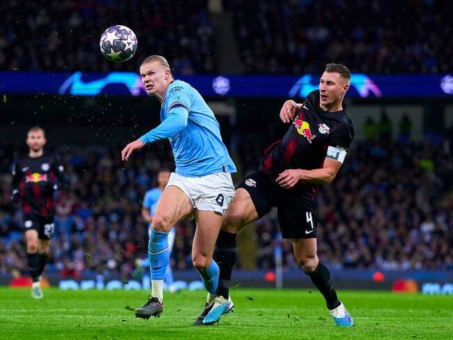 Manchester City y Leipzig enfrentados en la Champions League (Photo by Pedro Salado/Quality Sport Images/Getty Images)