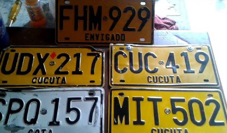 Algunas placas perdidas durante la fuerte lluvia en Cúcuta