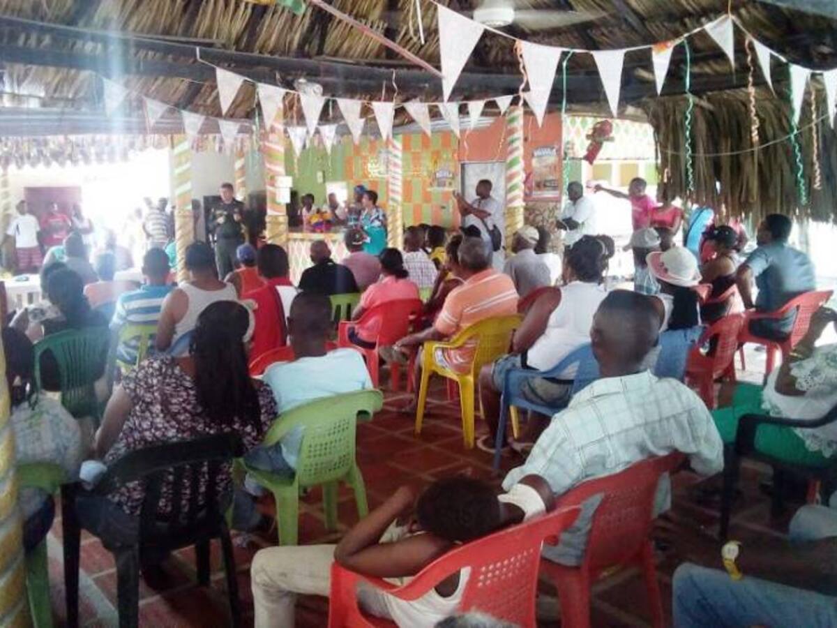 Policía se compromete con seguridad de San Pablo en María La Baja Bolívar