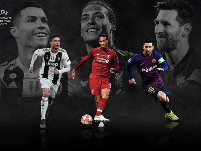 Cristiano, Messi y Van Djik, candidatos a mejor jugador de la UEFA