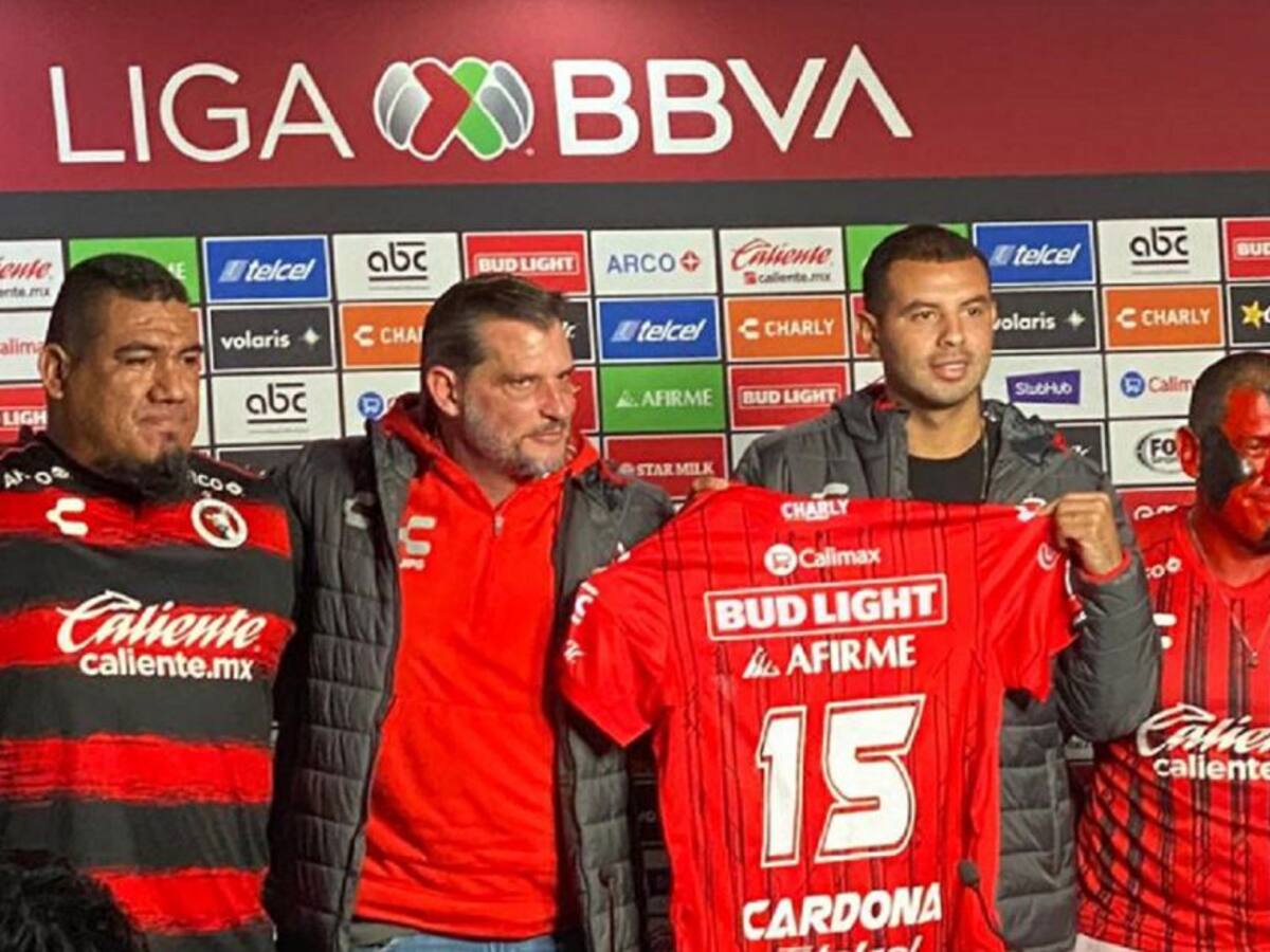 Cardona ya fue presentado como nuevo jugador de los 'Xolos' de Tijuana