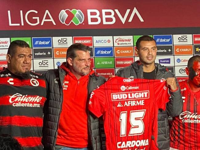 Cardona ya fue presentado como nuevo jugador de los 'Xolos' de Tijuana