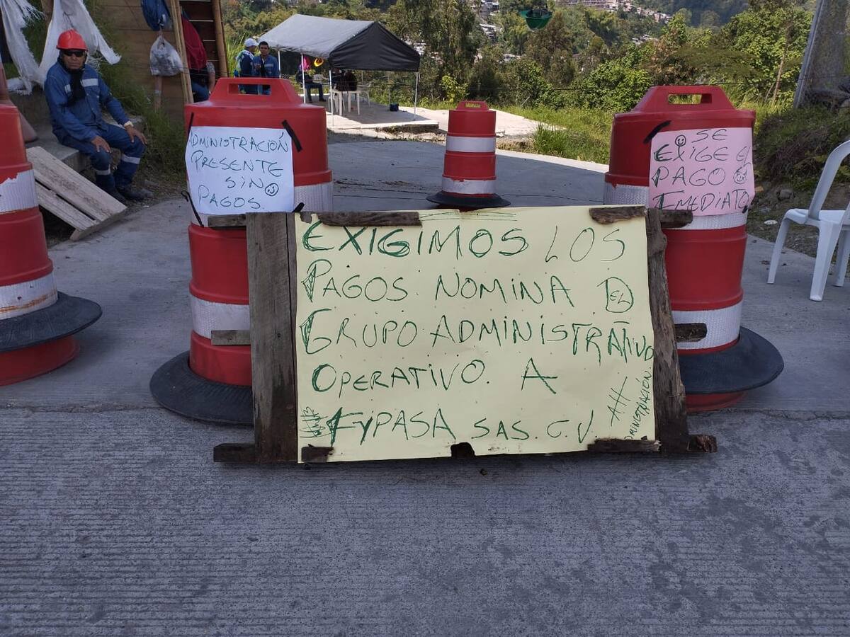Trabajadores de la PTAR, Manizales protestan por falta de pagos por parte de Fypasa