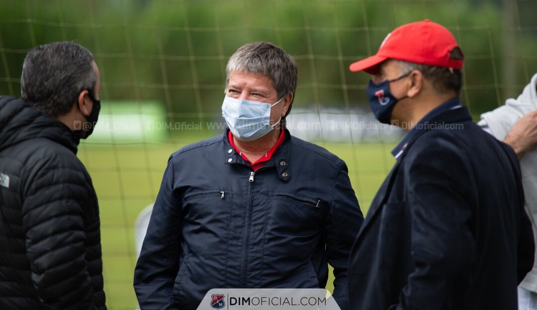 Hernán Darío Gómez en su regreso a la dirección técnica del Medellín.