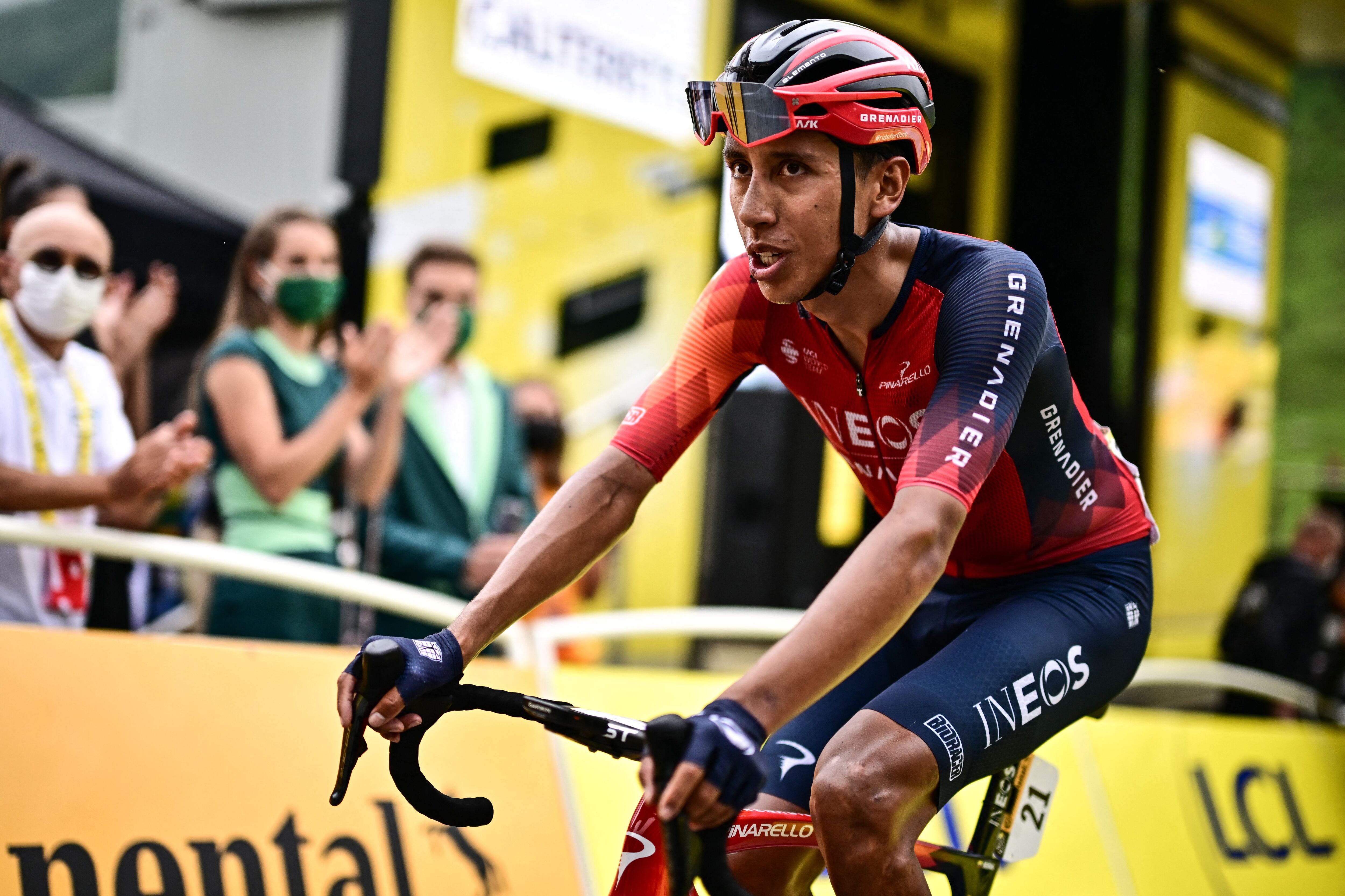 Egan Bernal correrá la Vuelta a España 2023. (Photo by Marco BERTORELLO / AFP) (Photo by MARCO BERTORELLO/AFP via Getty Images)
