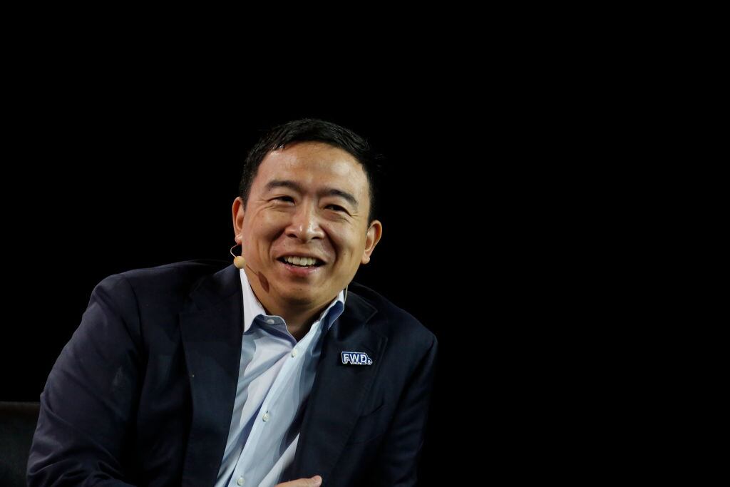 Andrew Yang, empresario, abogado, y candidato político estadounidense. Foto: Getty Images.