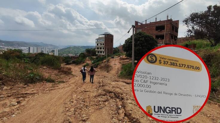 Marcela Varón, líder del barrio Asovisolan en Girón.