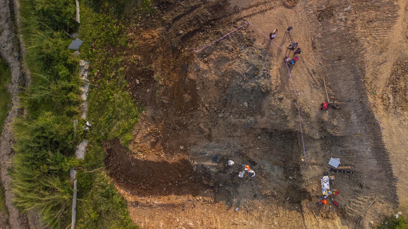 Restos hallados en la comuna trece de Medellín- foto JEP