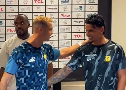 Cristiano Ronaldo y Richard Ríos / Captura de pantalla