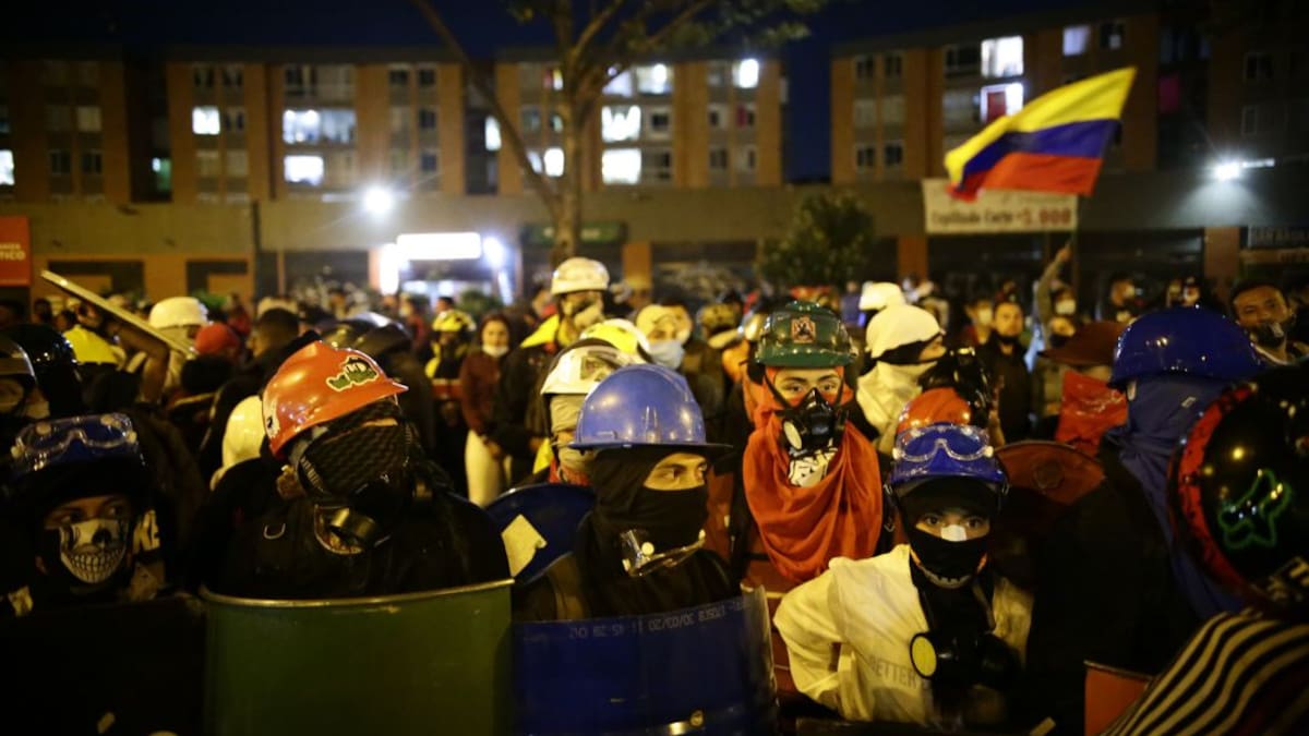 ¿Qué piden los integrantes de la 'Primera Línea' en Bogotá al Congreso?