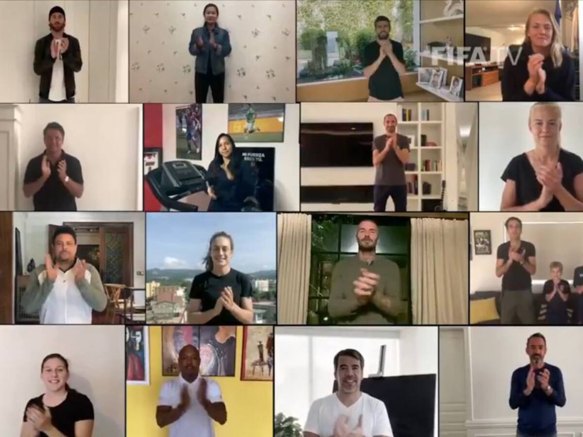 Un aplauso por el personal sanitario, la nueva campaña de la FIFA