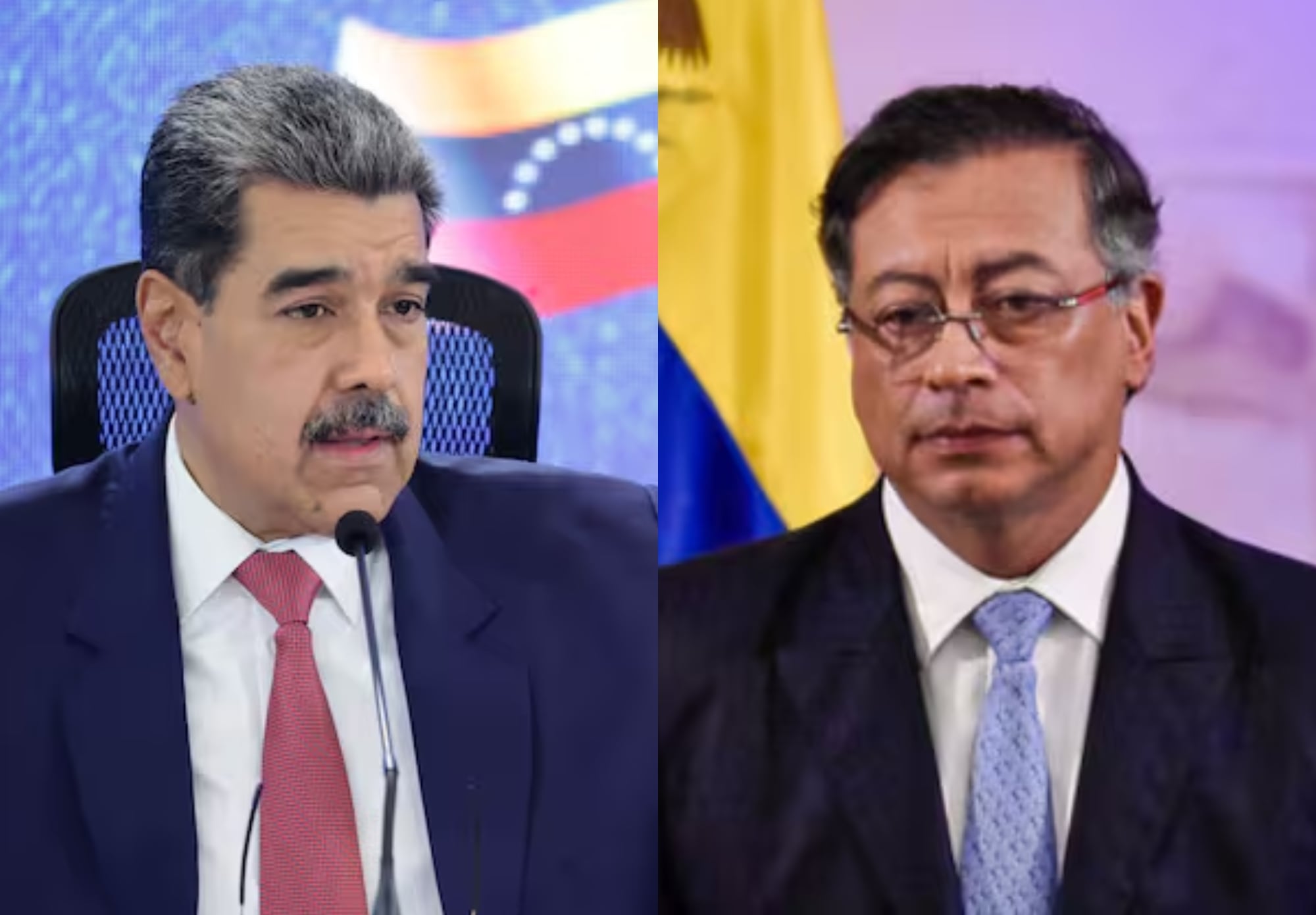 Nicolás Maduro y Gustavo Petro