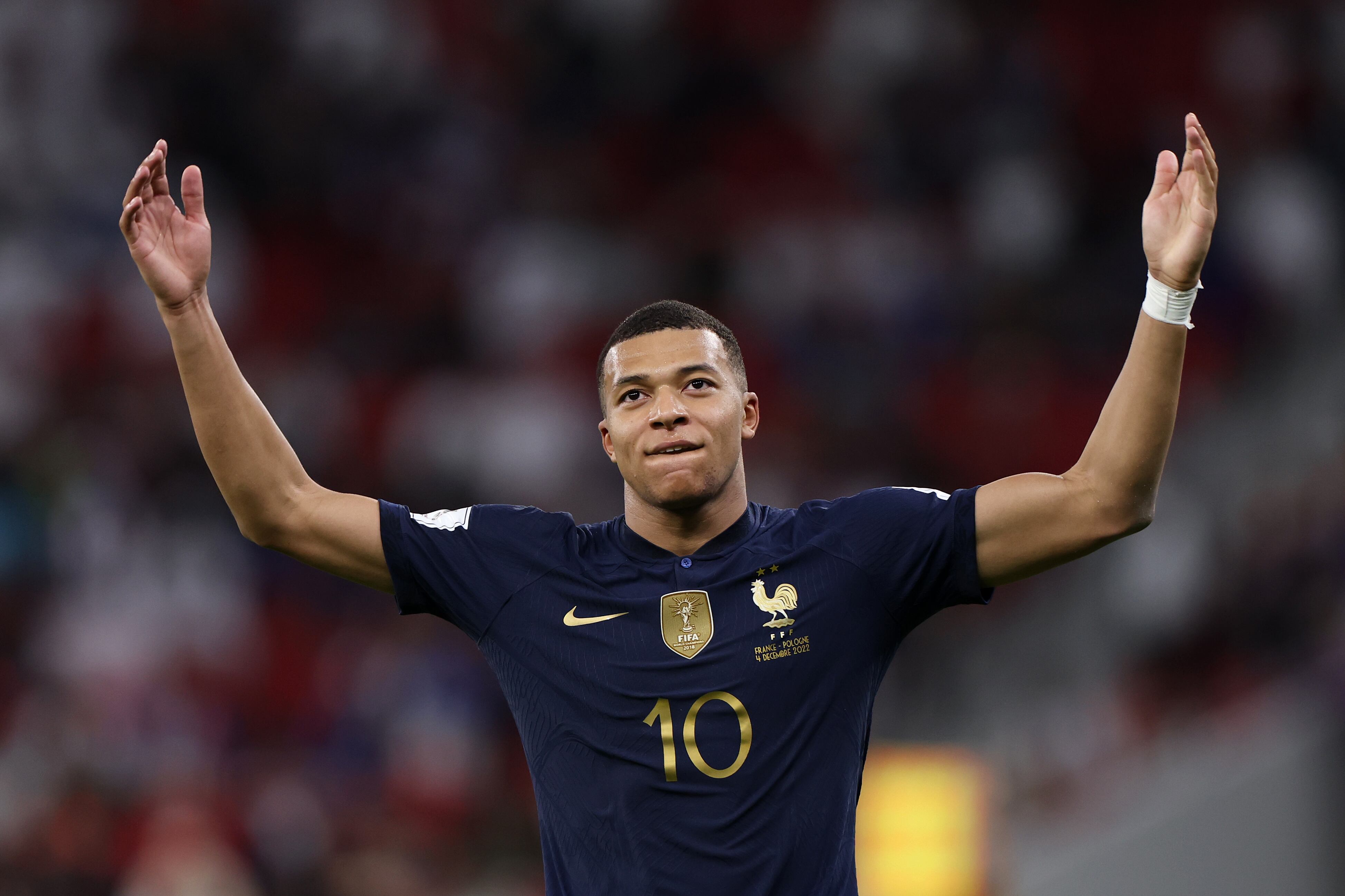 Kylian Mbappé fue la gran figura de Francia. (Photo by Francois Nel/Getty Images)
