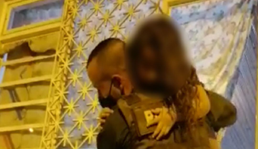 Menor rescatada en Manizales