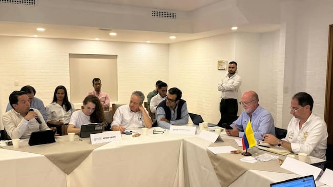 Reunión del vicepresidente de Colombia, José Manuel Restrepo, con los gremios de Manizales y Caldas. Foto: Cotelco capítulo Caldas.