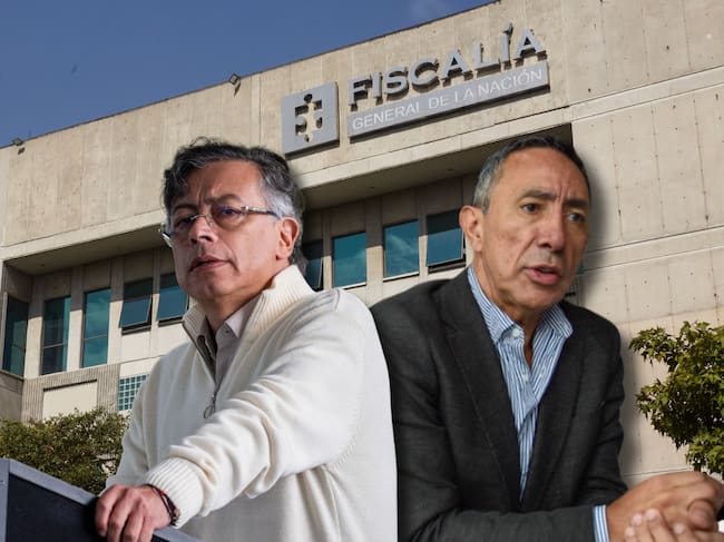 Fiscalía, Gustavo Petro y Ricardo Roa. Fotos: Colprensa