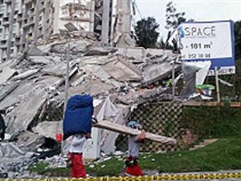 Desplome del edificio Space. Foto: Alcaldía de Medellín.