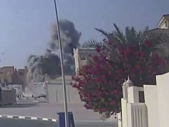 Ataque de Israel en Doha, Qatar. (Photo by Security Camera/Anadolu via Getty Images)