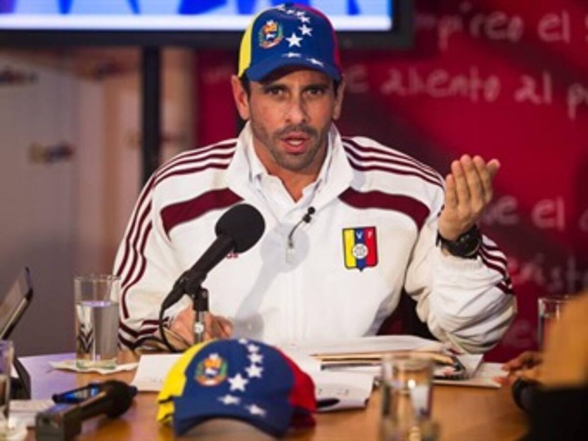 Capriles viajará a Perú, Chile, Brasil y probablemente a México