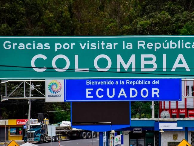 Paso fronterizo entre Colombia y Ecuador por Ipiales (Nariño).                 Foto: Getty 