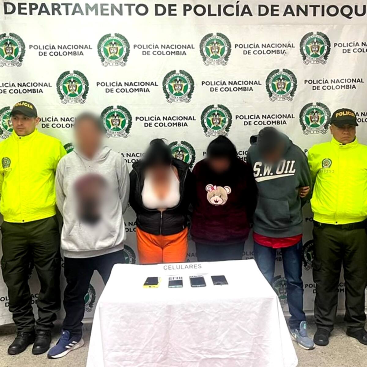 Capturan en Antioquia a cuatro integrantes de Los Mesa, entre ellas a una las líderes