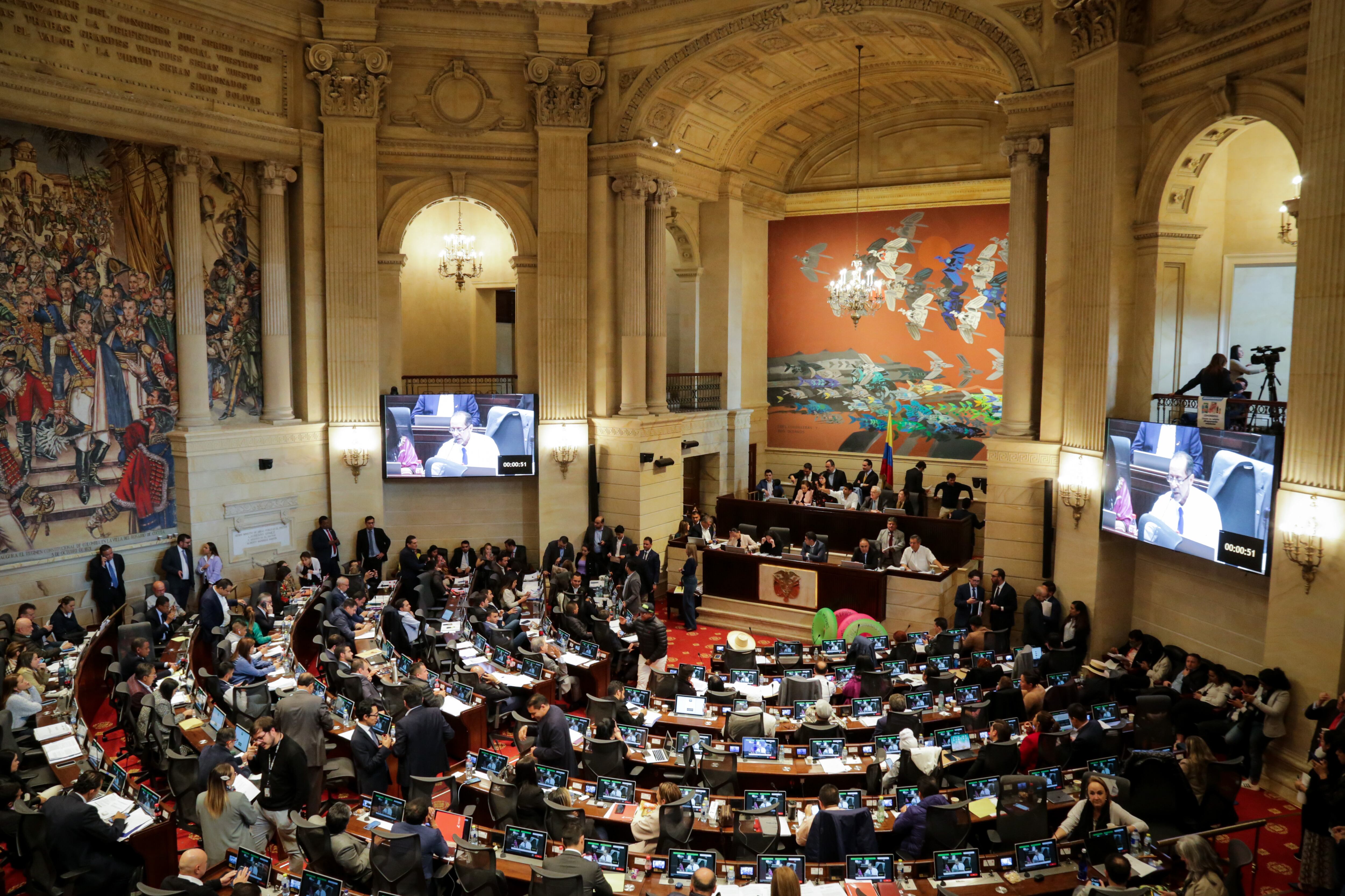 Bogotá, 03 de Noviembre de 2022. Discusión de la Reforma Tributaria en la Plenaria de la Cámara de Representantes en el Congreso de la República. (Colprensa-Mariano Vimos)