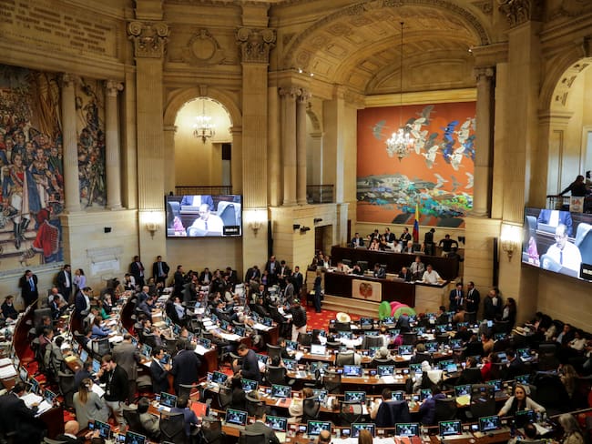 Bogotá, 03 de Noviembre de 2022. Discusión de la Reforma Tributaria en la Plenaria de la Cámara de Representantes en el Congreso de la República. (Colprensa-Mariano Vimos)