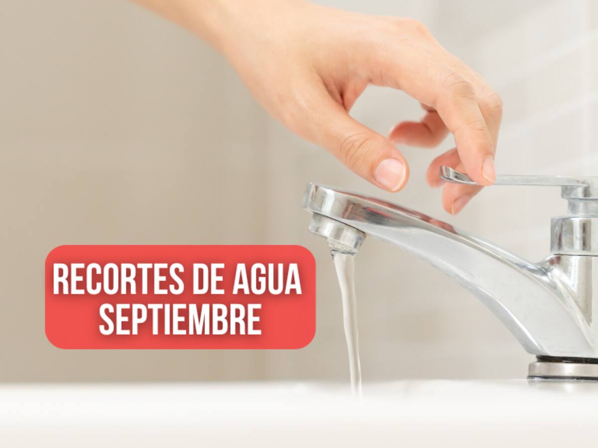 Cortes de agua en SEPTIEMBRE 2024: Soacha, Chía, Cota y municipios sin agua en Cundinamarca