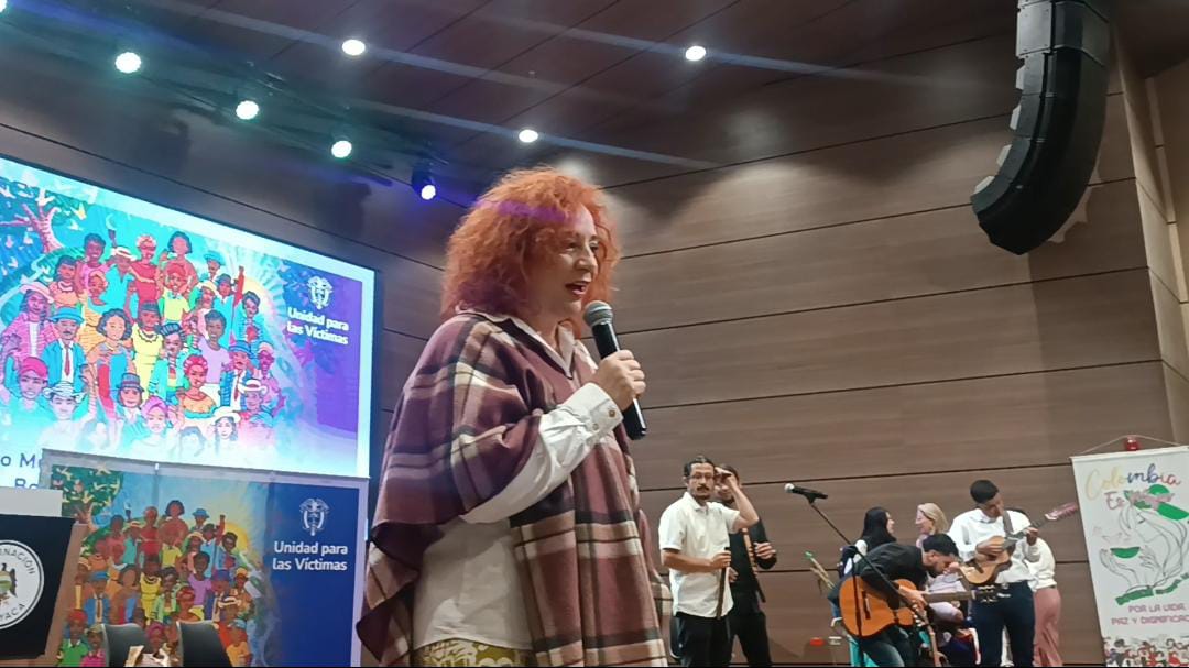 El ‘Encuentro de Mujeres Lideresas por la Vida y por la Paz’, que se llevó a cabo en el Auditorio Boyaquirá de Tunja, fue liderado por la directora de la Unidad Nacional para las Victimas, Lilia Solano / Foto: Caracol Radio.
