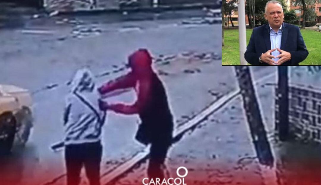 En video quedó registrado el hombre que le lanzó ácido a una mujer en Armenia