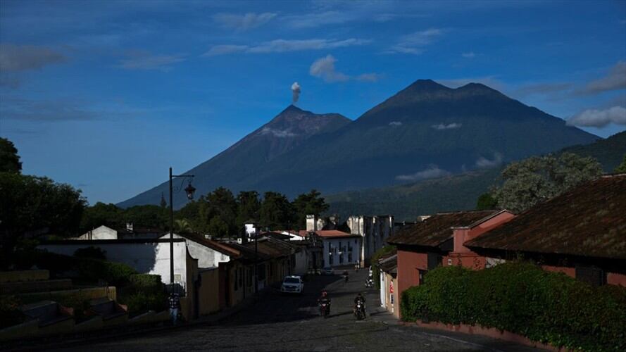 Volcán de Fuego en Guatemala. Foto: JOHAN ORDONEZ/ Getty Imagen