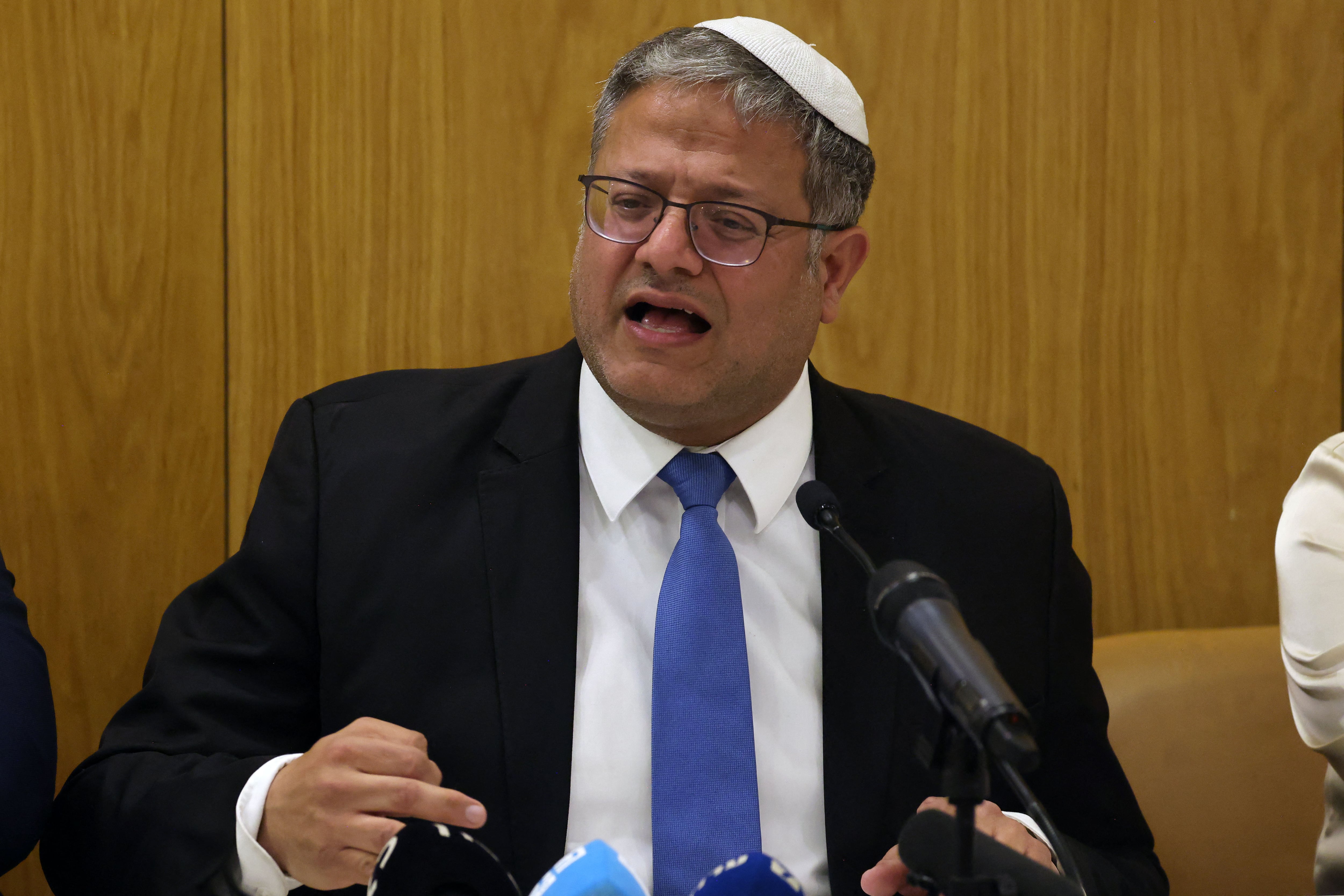 Itamar Ben-Gvir, ministro de seguridad nacional de Israel. Foto: MENAHEM KAHANA/AFP via Getty Images