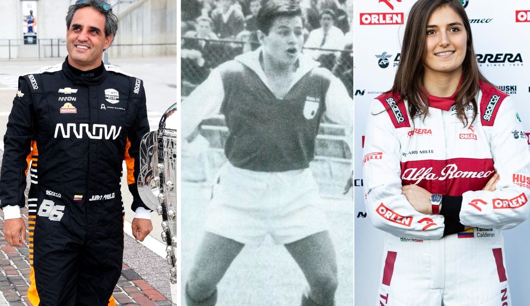 Juan Pablo Montoya, Alfonso Cañón y Tatiana Calderón