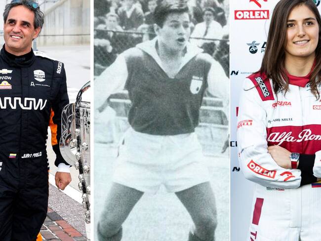 Juan Pablo Montoya, Alfonso Cañón y Tatiana Calderón