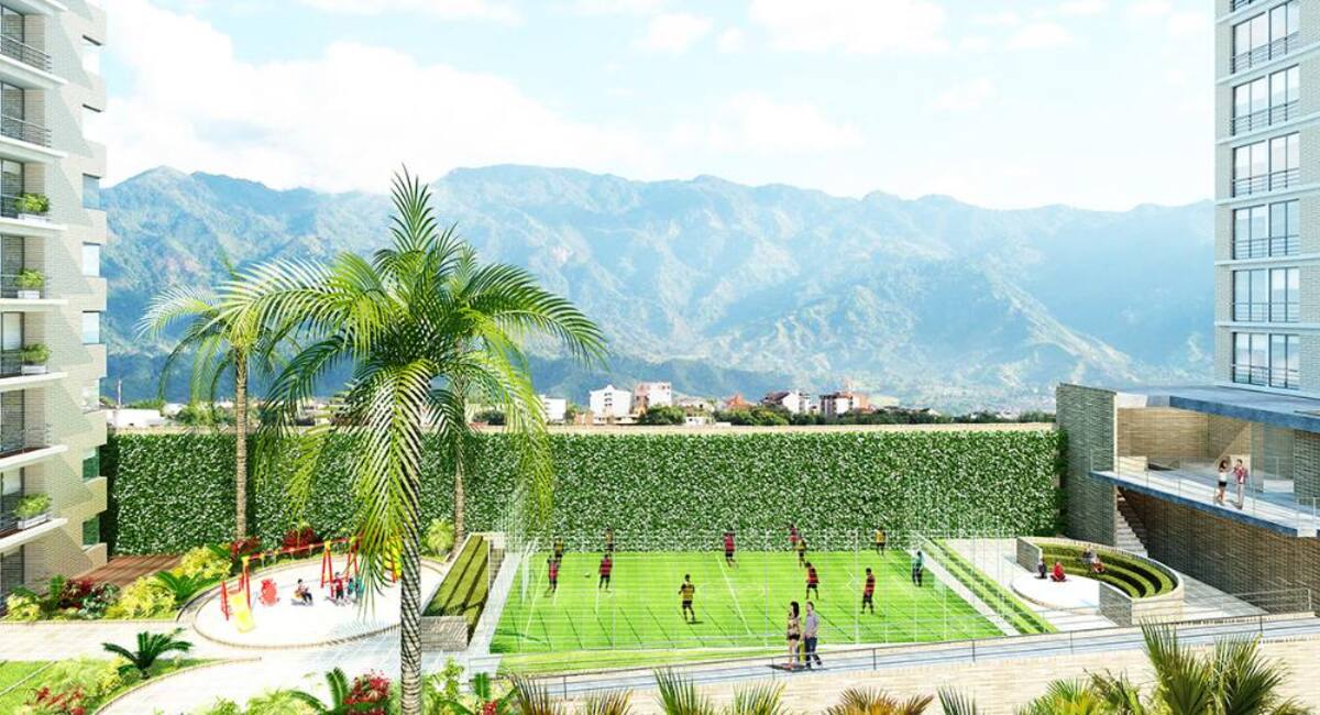 Proyecto ubicado en Ibagué, entre la Carrera 3 vía el Jordán y carrera 4 con Calle 47. Serán 110 apartamentos, distribuidos en dos torres, cada una de ellas con 11 pisos de altura.