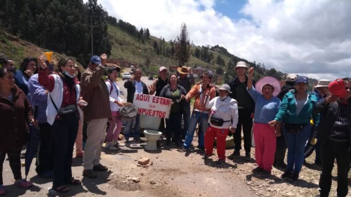 Un herido y vías nacionales bloqueadas dejó el primer día de paro en Tunja