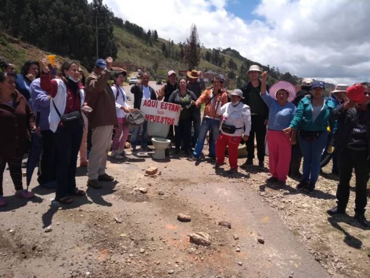 Un herido y vías nacionales bloqueadas dejó el primer día de paro en Tunja