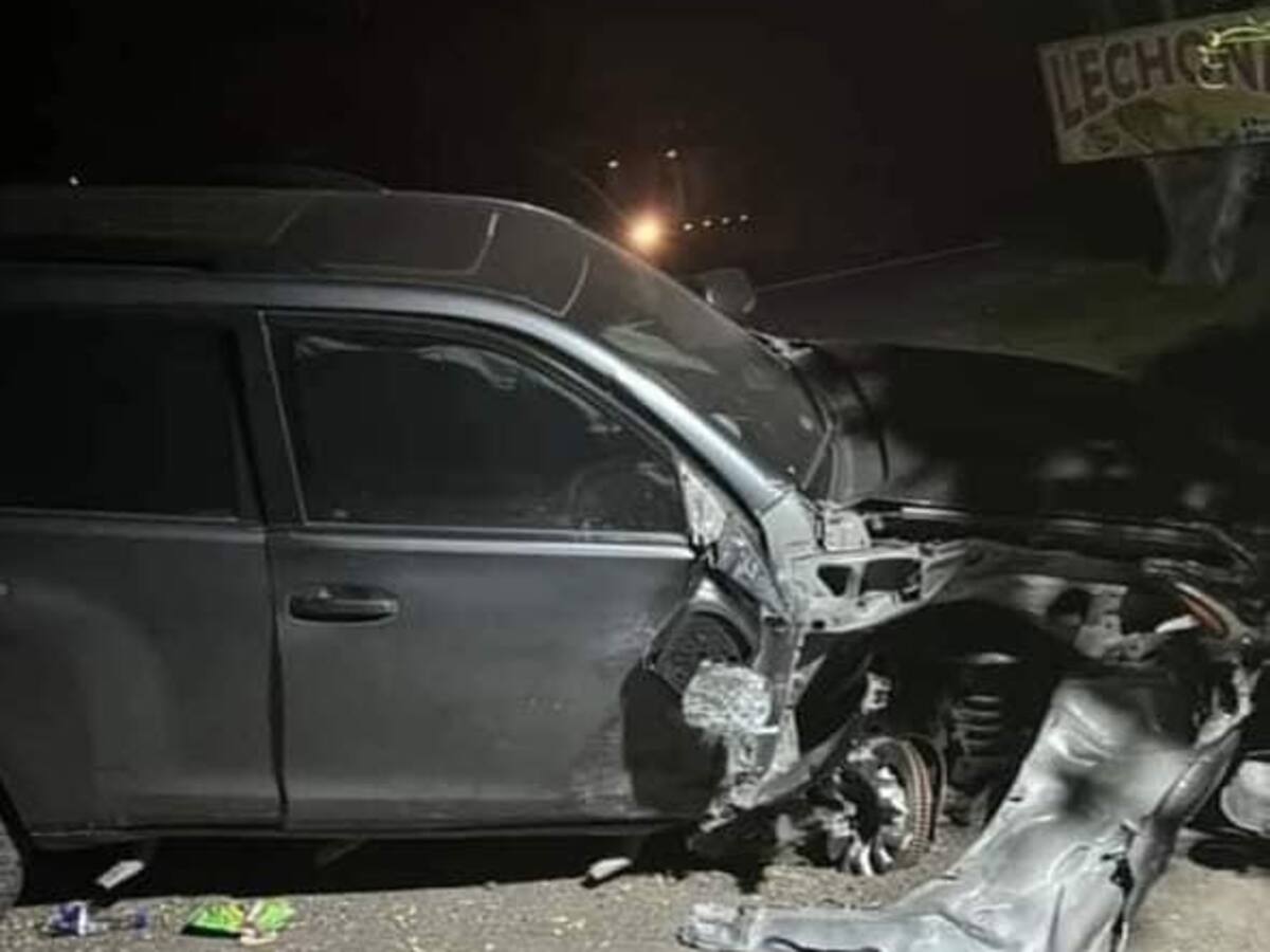 Cantante Lady Yuliana sufrió aparatoso accidente de tránsito en vías del Tolima