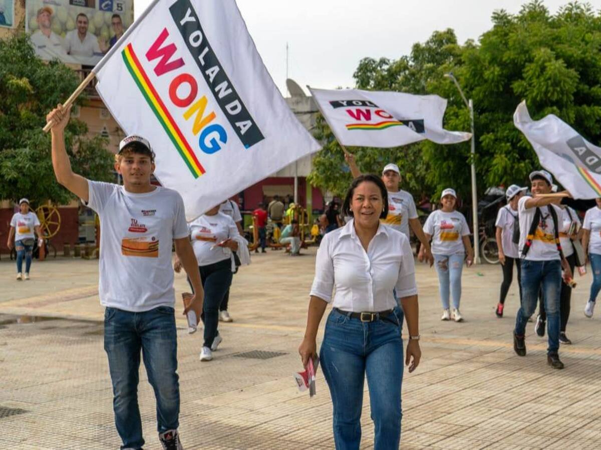 Yolanda Wong preparada para participar en el debate a la Gobernación de Bolívar